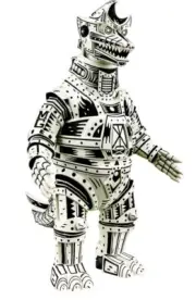 Mondo Attack Peter Mechagodzilla Linocut Variant Vinyl Figure