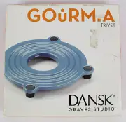 Gourm.A White Enamel Cast Iron Michael Graves Studio for Dansk Trivet, NEW