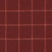 1.375 yards Anzea Lumber Jane Kilt Red Windowpane Wool Upholstery Fabric - FL