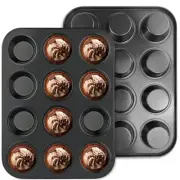 Oven Pack of 2 Muffin Tray for 24 Muffins, for Cupcakes,9302