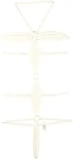 La-pomme(ラ ポーム) La Paume 530047 Women's Bikini Panties, E6000 Fabric, Halter Neck, Playsuit, G-string Style, Costume Bikini, Ultra Small, Micro Mini, Rapom Brand, Made in Japan