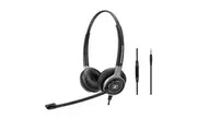 EPOS | Sennheiser Wired binaural UC headset with 3.5 mm jack connectivity. In-line mini call control for use with 3.5 mm jack.