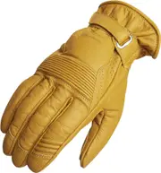 Lindstrands Lauder Motorcycle Gloves, yellow, Size S for Men