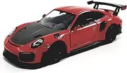 Kinsmart Porsche 911 GT2 RS 2010 Fire Red Hard Top 1/36 Scale Diecast Car