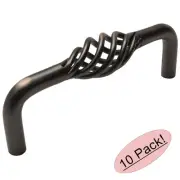 *10 Pack* Cosmas Oil Rubbed Bronze Birdcage Cabinet Handle Pull #9992-96ORB