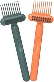 LALAFINA 2pcs Comb Cleaning Brush Hair Brush Cleaner Hair Brush Cleaning Tool Comb Cleaner Brush Hair Cleaning Hair Brush Hair Remover Hair Japanese-style Hairdressing Tool