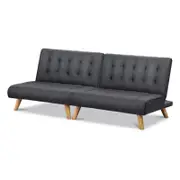 ALFORDSON 2x Sofa Bed Single Seater Grey