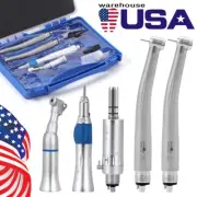 Kit de pieza de mano dental de alta y baja velocidad Botón pulsador 4 agujeros