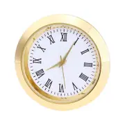 Clock Quartz Movement Round Clocks Head Insert Classic Clock Craft for Women Men Wearing Watch Replacement Part Supplies gold