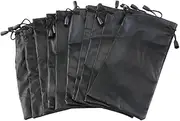 [SAFIGLE] 12 Pcs Sunglasses Storage Bag Jewelry Drawstring Pouch for Eyewear and Accessories present Pouch Black
