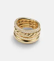 [David Yurman] David Yurman DY Mercer® 18kt gold ring with diamonds L 1/2 gold