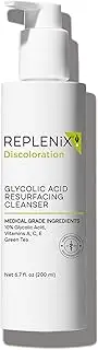 Replenix Glycolic Acid Resurfacing Cleanser - Medical Grade Brightening Face Wash, Exfoliating, Reduces Appearance of Pores, Uneven Skin Tone, 6.7 oz.