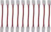 10 Pieces 2 Pin Pc Light Strip Connectors 2 Pin School 2 Pin Cob Led Strip Connector
