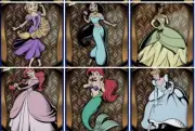 Topps Disney Collect Flagship 2025 Legendary Gold Princess Tilt Set