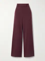 [STAUD] STAUD - Prince Twill Wide-leg Pants - Plum - US8 US 8 Purple