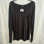 Standard by Sanctuary Black Dylan Long Sleeve Shirt New XXL