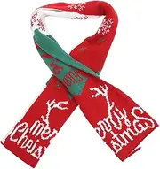 BESPORTBLE Kids Christmas Scarf Winter Scarf Snowman Lovely Scarf for Holiday Party