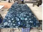 48"x24" Blue Agate Dining Table Top. Agate Stone Console Table, Home Decor