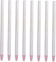 OHPHCALL 12pcs Peel-off Drawing Markers Dry Erase Markers White for Ceramic Glass Wood Leather
