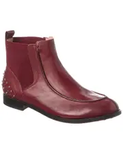 TODs Leather Bootie 37 Red