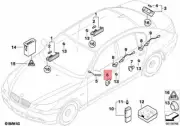 Genuine Door pocket lighting front BMW E60 E61 520d 520i 523i 523Li 63316927007 (for: BMW)