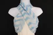 N Women Scarf Fashion Fabric Infinity Loop Chevrons Pink Black Blue Green Yellow