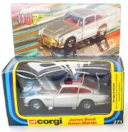 Corgi Toys 1:36 JAMES BOND 007 ASTON MARTIN DB.5 + 2 Villain Figures MIB`77 RARE