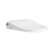 505*375*95mm Lafeme Thea Luxury Gloss White PP Auto Lid Smart Toilet Seat Cover