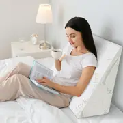 STARRY EUCALYPT Wedge Pillow Memory Foam Cool Gel Bamboo Cover Cushion