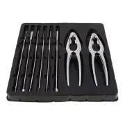 8pcs/set Shellfish Lobster Crackers Forks Seafood Tools Nutcracker Pliers