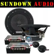 SUNDOWN AUDIO SA-6.5 CS V.3 6.5" 125W RMS COMPONENT TWEETERS SPEAKERS CROSSOVERS
