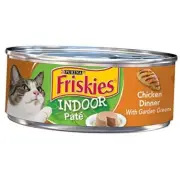 Indoor Pate Wet Cat Food, Indoor Chicken Dinner With Garden Greens - (24) 5.5