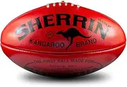 Sherrin KB Match Leather Football, Red