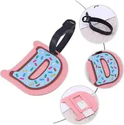 [SOESFOUFU] 1pc Pvc Travel Tag Bright Alphabet Suitcase Id Label for Easy Luggage Identification Handbag Tag for Baggage School Bags and Travel Accessories