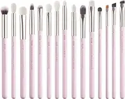 Jessup Professional Natural-Synthetic Eye Makeup Brushes Set 15pcs for Eyeshadow Blending Concealer Eyeliner Eyebrow, Blushing Bride T294