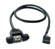 SYSTEM-S USB 2.0 Cable 50 CM Type A For Connectors With 2,54 MM Grid Dimension