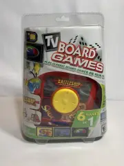 TV BOARD GAMES SIMON, BATTLESHIP, MOUSE TRAP, CHECKERS, LINK A LIKE, ROLL 6 IN 1