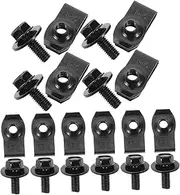 Alipis 10 Pairs Car Fasteners Clips Set Durable Bumper Retainer Bolts Clamps for Easy Installation Compatible with Multiple Vehicle Models Material for Use