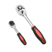 1/4 Inch Ratchet Wrench 24-Tooth Reversible Ratchet Socket Wrench