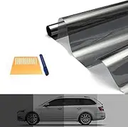 Window Film, 35% VLT 76cm x 7m Blackout Windows Tint Privacy Films Roll Screen Insulation Sun Shade Cover Sticker Home Room Office Car Tinting Tools, with Plastic Protector
