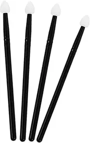 HAKIDZEL Professional Makeup Brush Set 4 Eyeshadow Brushes Sponge Applicator Liner Tool Foundation Brush for Daily and Occasions
