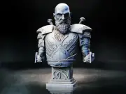 Kratos God of War Bust- Resin- Fotis Mint-8K Ultra High Detail