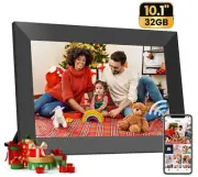 NUSICAN WiFi Digital Picture Frame, 10.1" Smart Photo Frames Touch Screen with