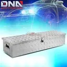 49"X13"X10"ALUMINUM PICKUP TRUCK TRUNK BED CAMPER TOOL BOX STORAGE+LOCK+KEYS
