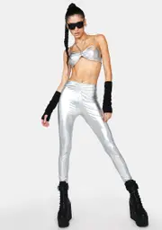 Foil My Milky Way Metallic Pants Set