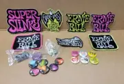 Lot Of 22 Assorted Ernie Ball High Quality Sticker Decal Buttons Pins Patches