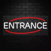 Entrance Sign for Business Displays | LED Flex Neon | 32"W x 13"H x 1"D