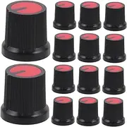 BAZEITFLOW Volume Tone Control Knobs 50pcs 6mm Wh148 Knobs for Amplifier Red Easy Rotation
