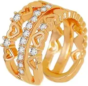 [VALICLUD] Fashion C-shape Ear Clip Delicate Cz Jewelry for Women for Parties and Daily Wear