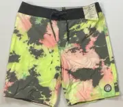 Boy's Youth Volcom Board Shorts Faded "Worn Look" Tie Dye Bolinas Swim Trunks